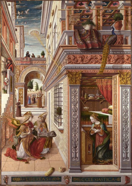 Carlo Crivelli Annunciation whit St Emidius (mk08) China oil painting art